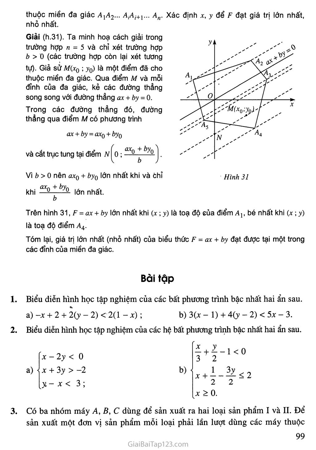 Bài 4. Bất phương trình bậc nhất hai ẩn trang 6