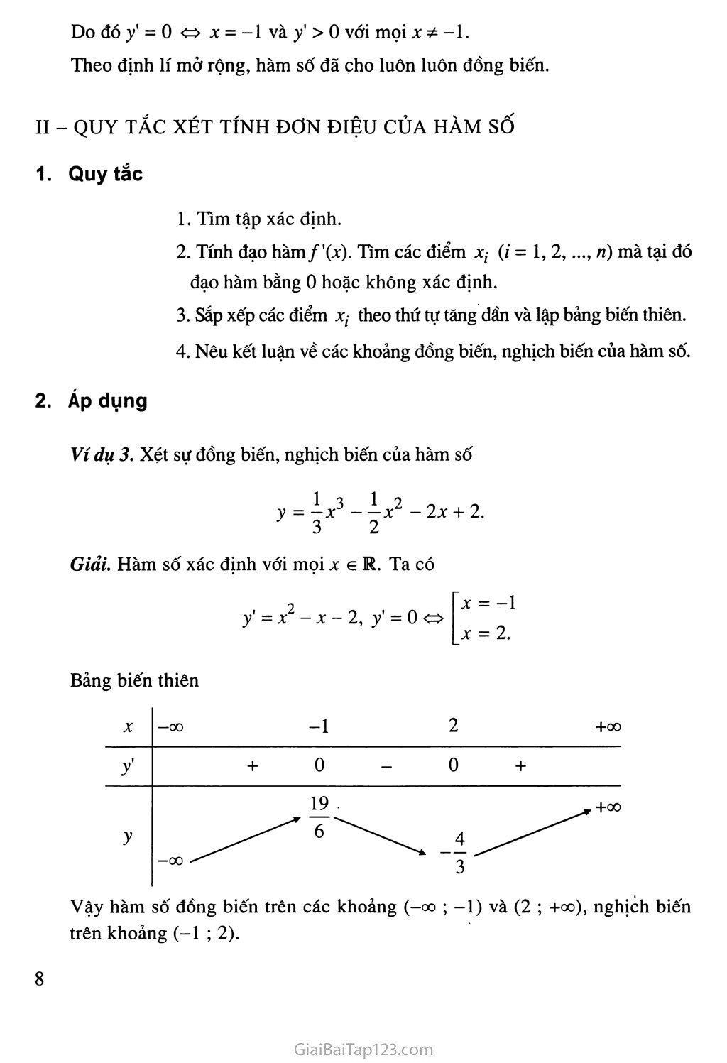Bài 1. Sự đồng biến, nghịch biến của hàm số - Bài đọc thêm: Tính chất đơn điệu của hàm số - Bạn có biết: La - garăng (J. L. Lagrange) trang 6