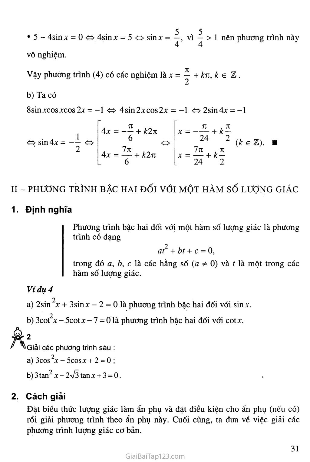Bài 3. Một số phương trình lượng giác thường gặp trang 3