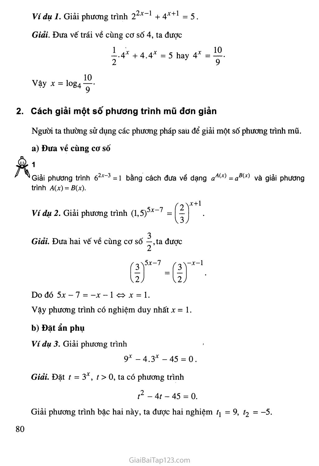 Bài 5. Phương trình mũ và phương trình lôgarit trang 3