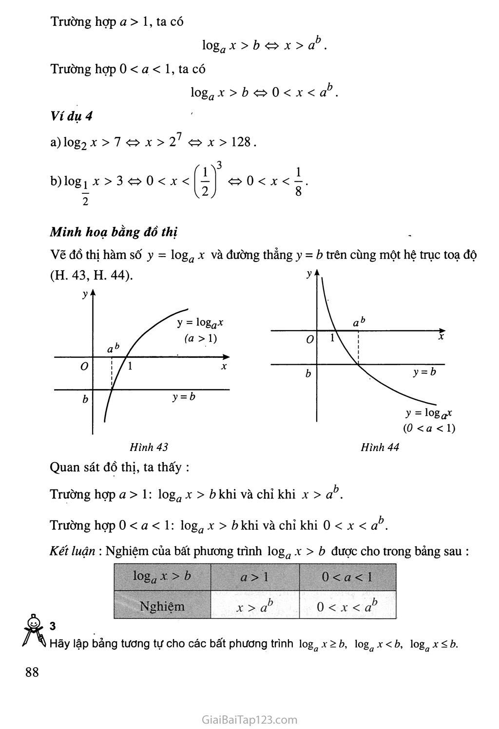 Bài 6. Bất phương trình mũ và bất phương trình lôgarit trang 4