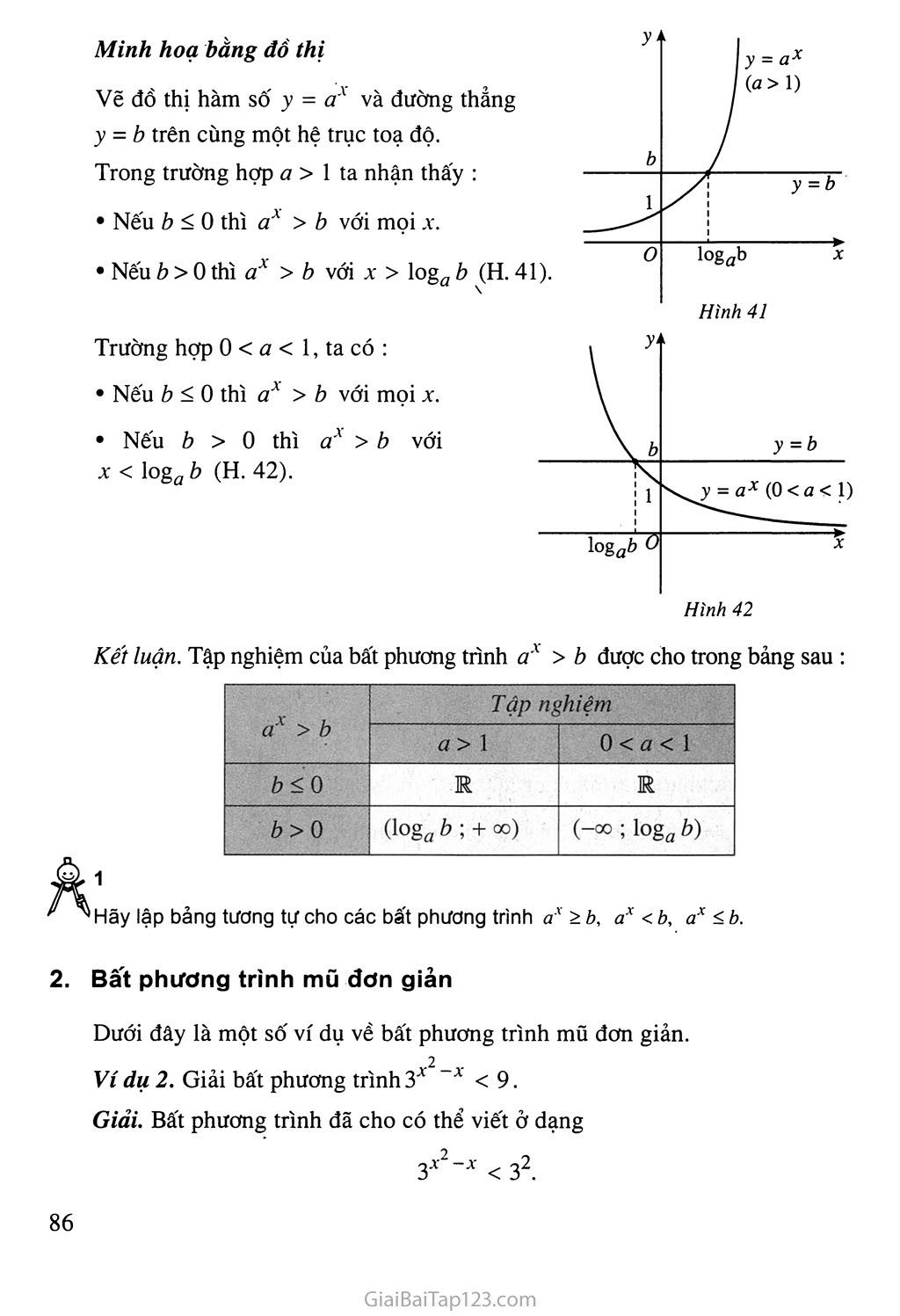 Bài 6. Bất phương trình mũ và bất phương trình lôgarit trang 2