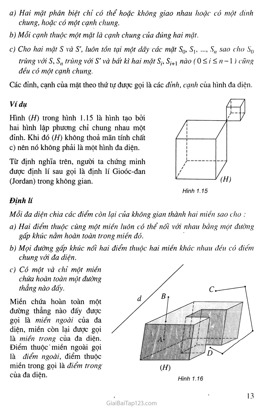 Bài 1. Khái niệm về khối đa diện trang 11
