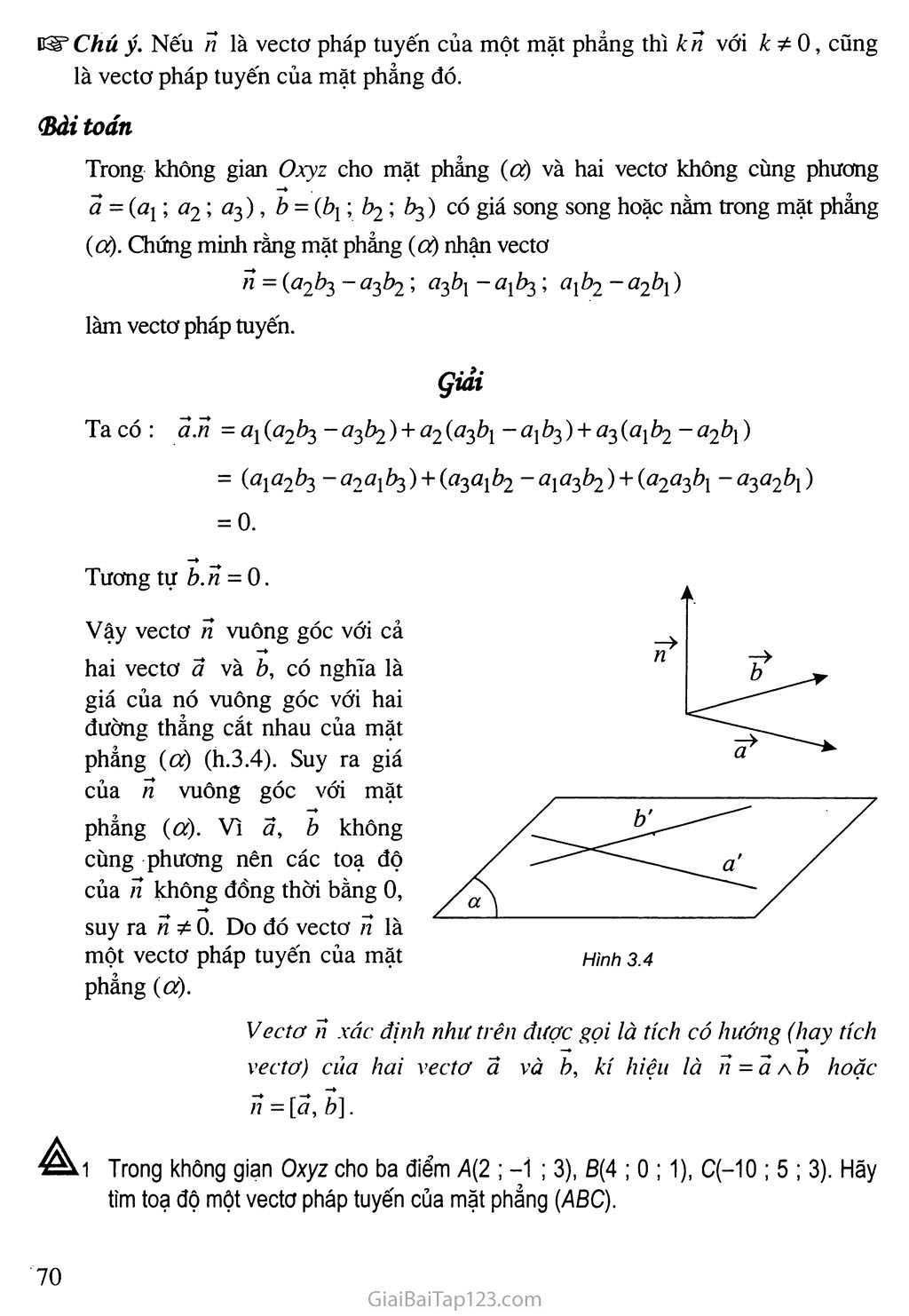 Bài 2. Phương trình mặt phẳng trang 2