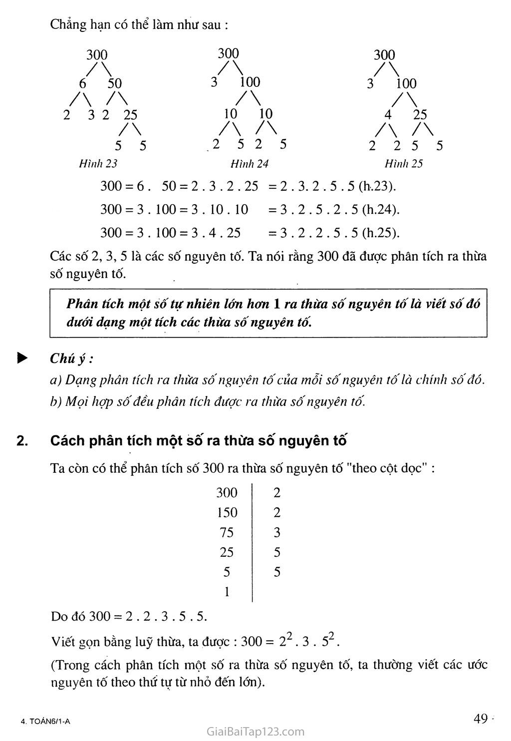 Bài 15. Phân tích một số ra thừa số nguyên tố trang 2