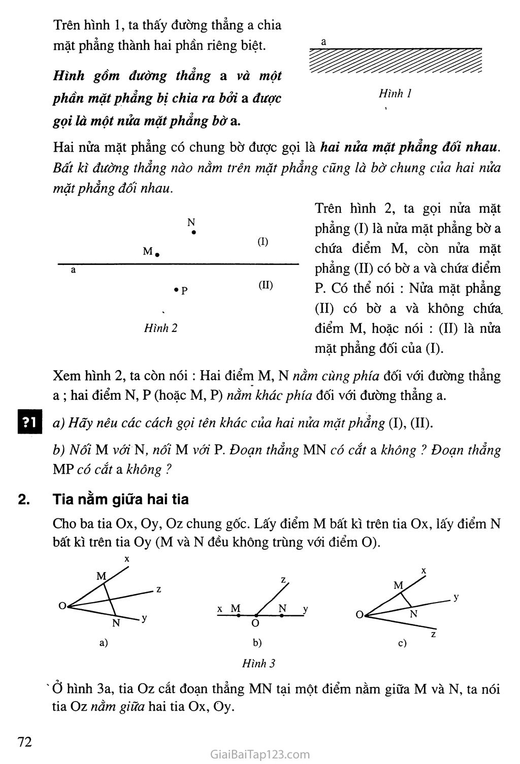 Bài 1. Nửa mặt phẳng trang 2