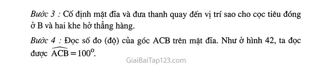 Bài 7. Thực hành đo góc trên mặt đất trang 2