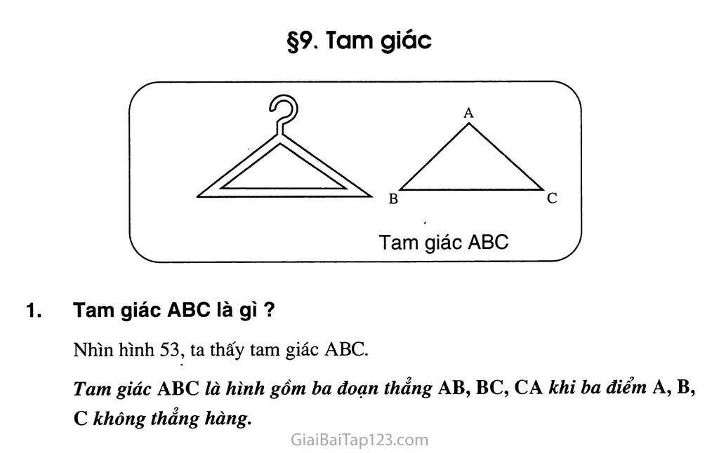 Bài 9. Tam giác trang 1