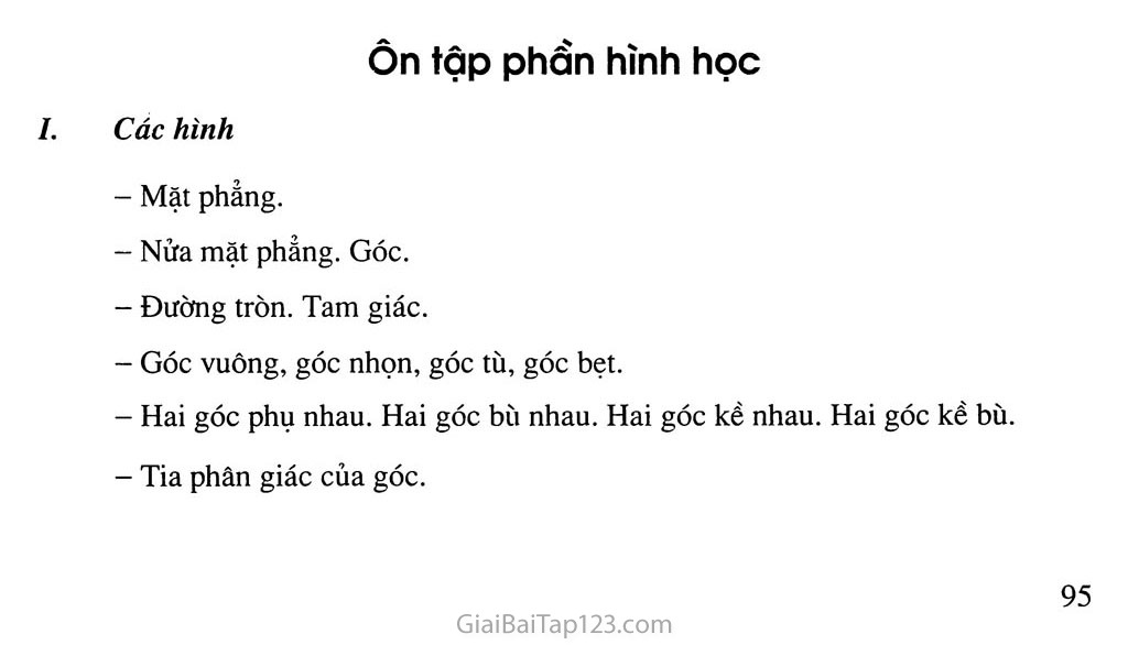 Ôn tập phần hình học trang 1