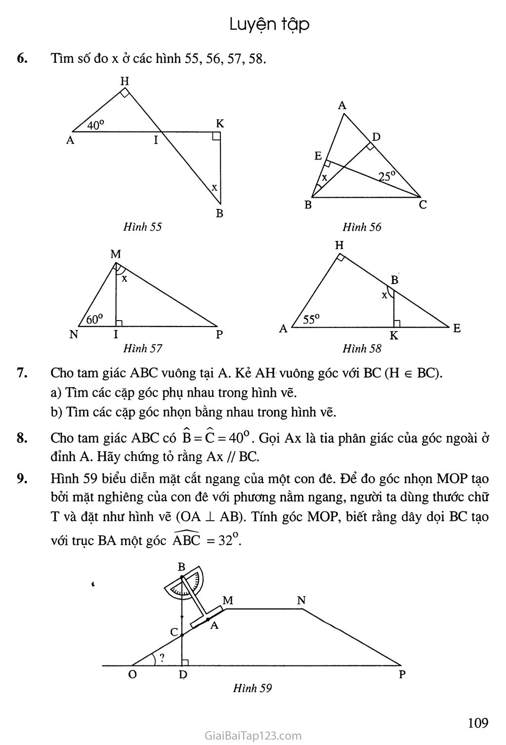 Bài 1. Tổng ba góc của một tam giác trang 5