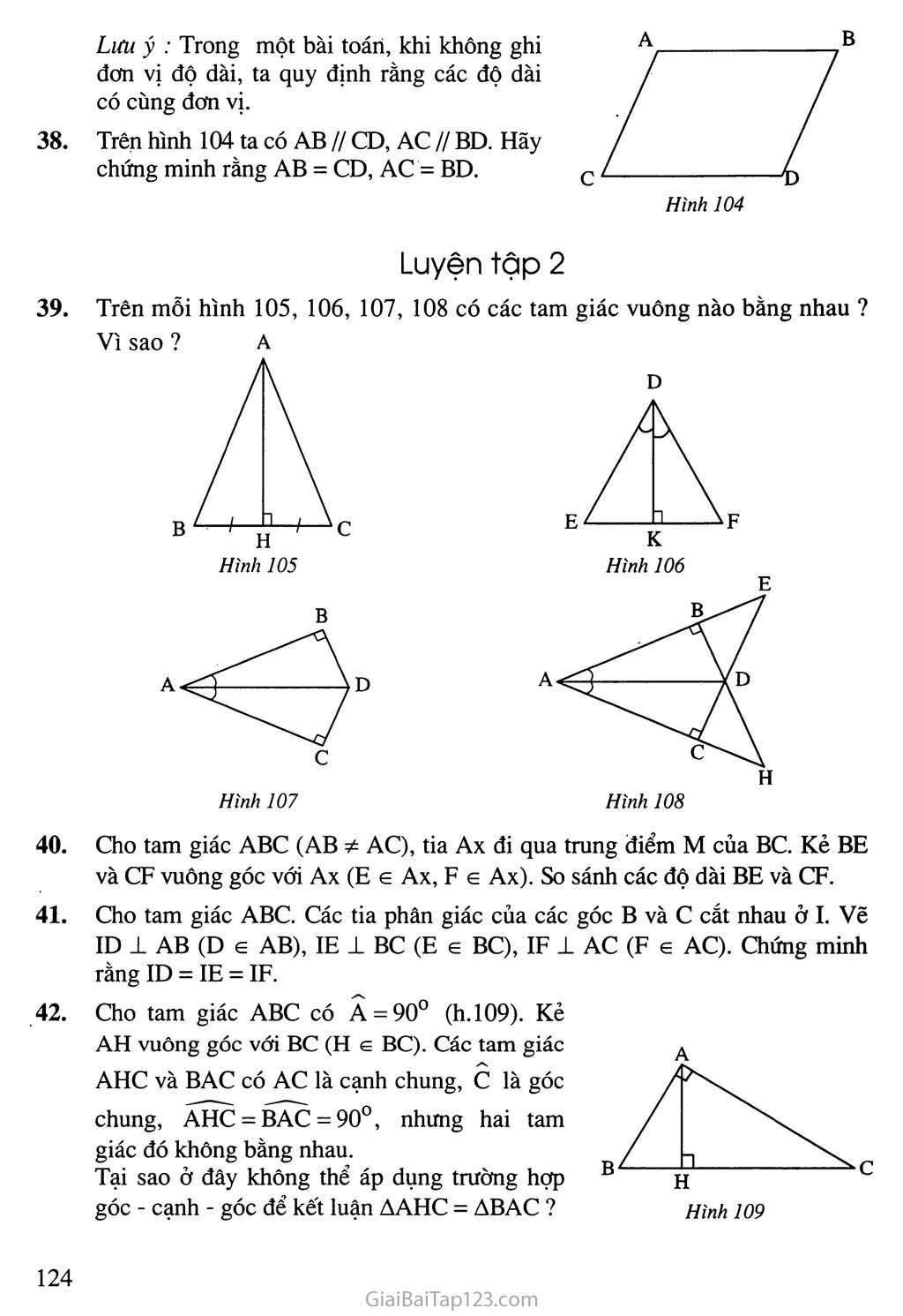 Bài 5. Trường hợp bằng nhau thứ ba của tam giác: góc - cạnh - góc (g. c. g) trang 4