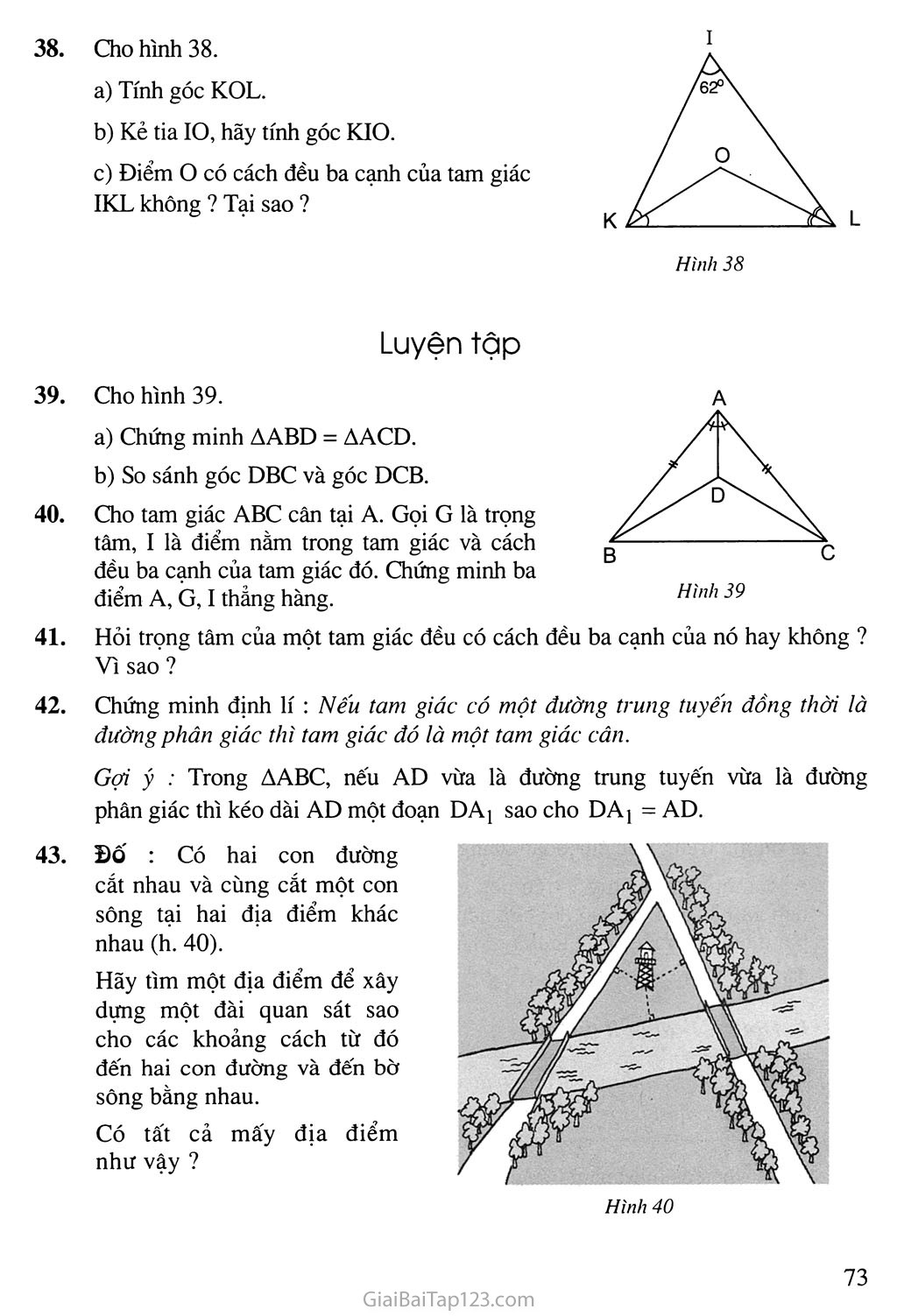 Bài 6. Tính chất ba đường phân giác của một tam giác trang 3