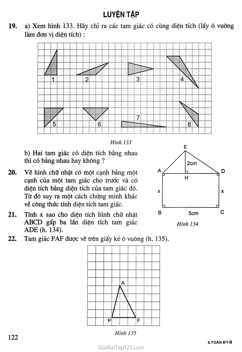 Bài 3. Diện tích tam giác trang 3