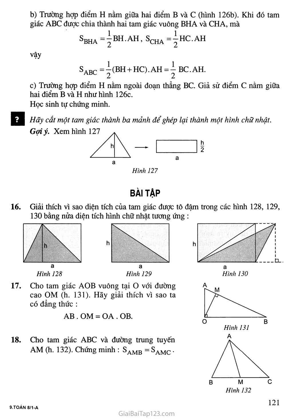Bài 3. Diện tích tam giác trang 2