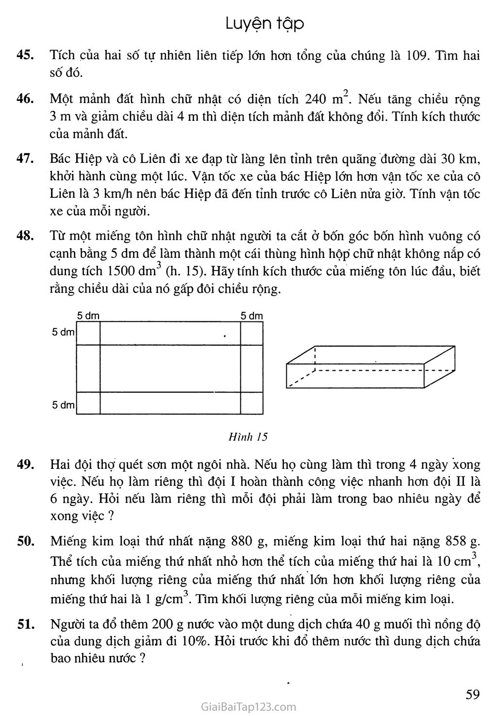 Bài 8. Giải bài toán bằng cách lập phương trình trang 3