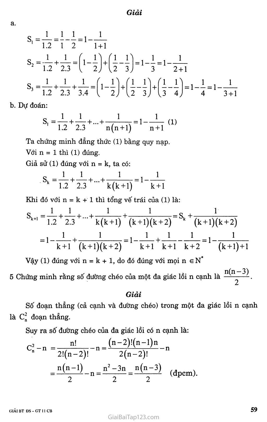 Bài 1. Phương pháp quy nạp toán học trang 5