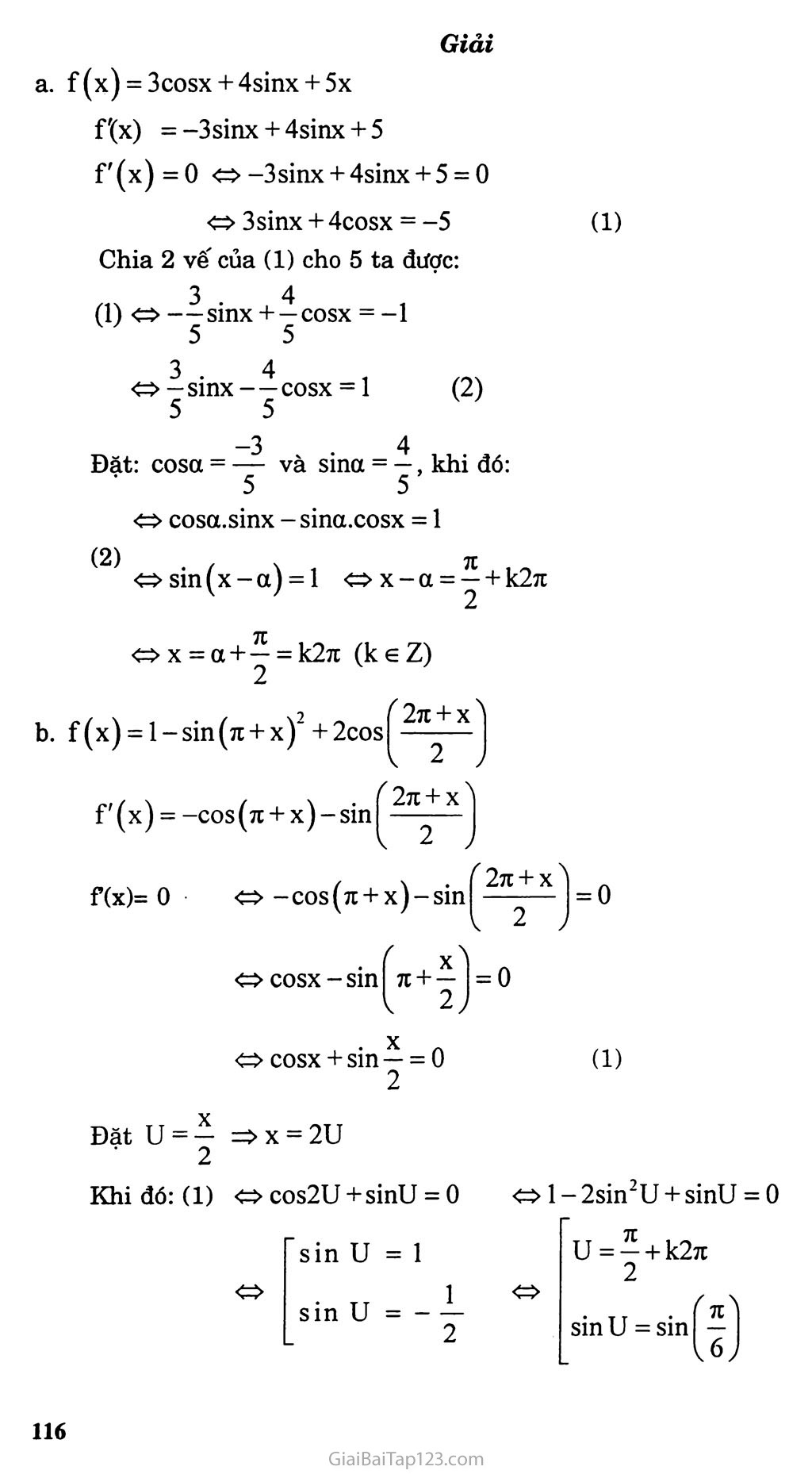 Bài 3. Đạo hàm của các hàm số lượng giác trang 6
