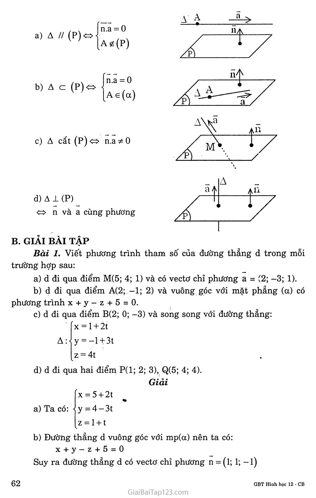 Bài 3. Phương trình đường thẳng trang 2