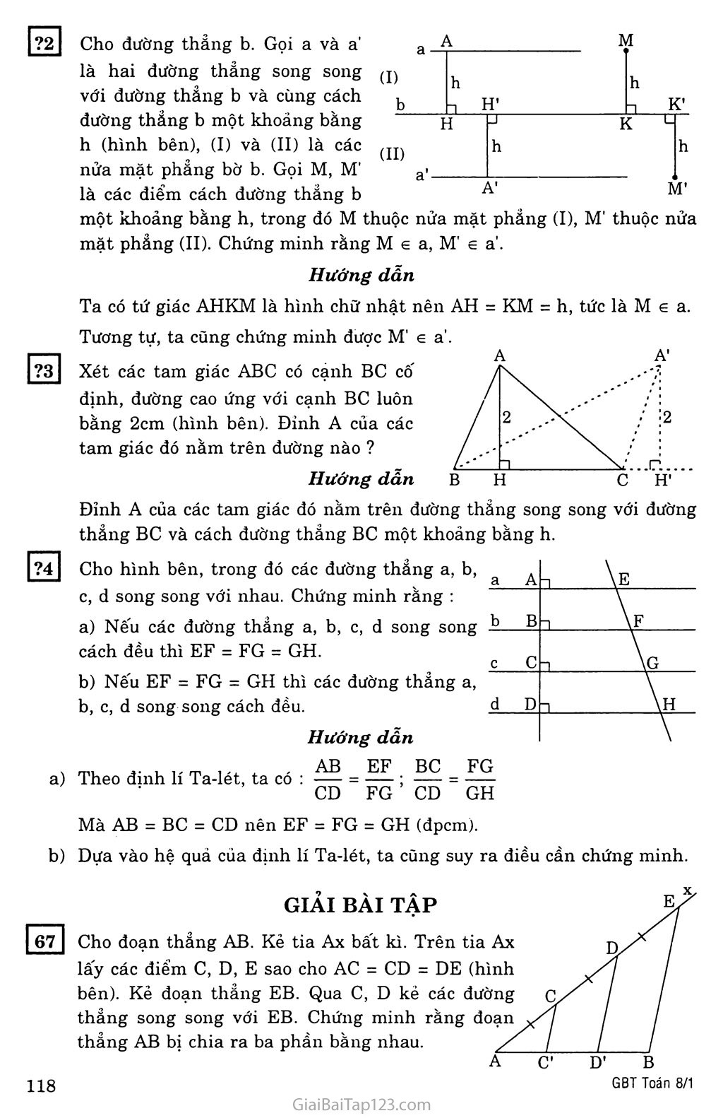 §10. Đường thẳng song song với một đường thẳng cho trước trang 2