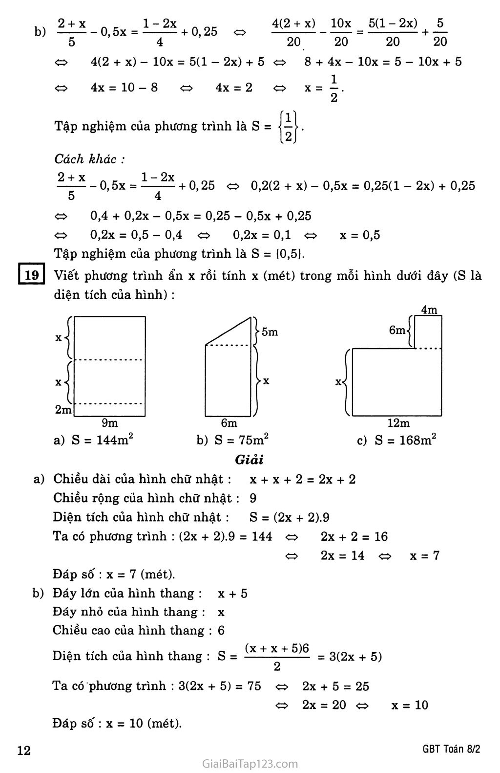 §3. Phương trình đưa được về dạng ax + b = 0 trang 6