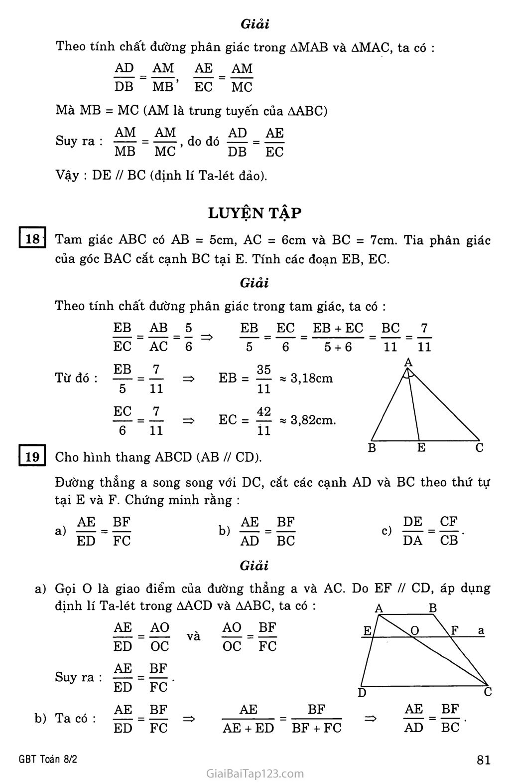 §3. Tính chất đường phân giác của tam giác trang 3