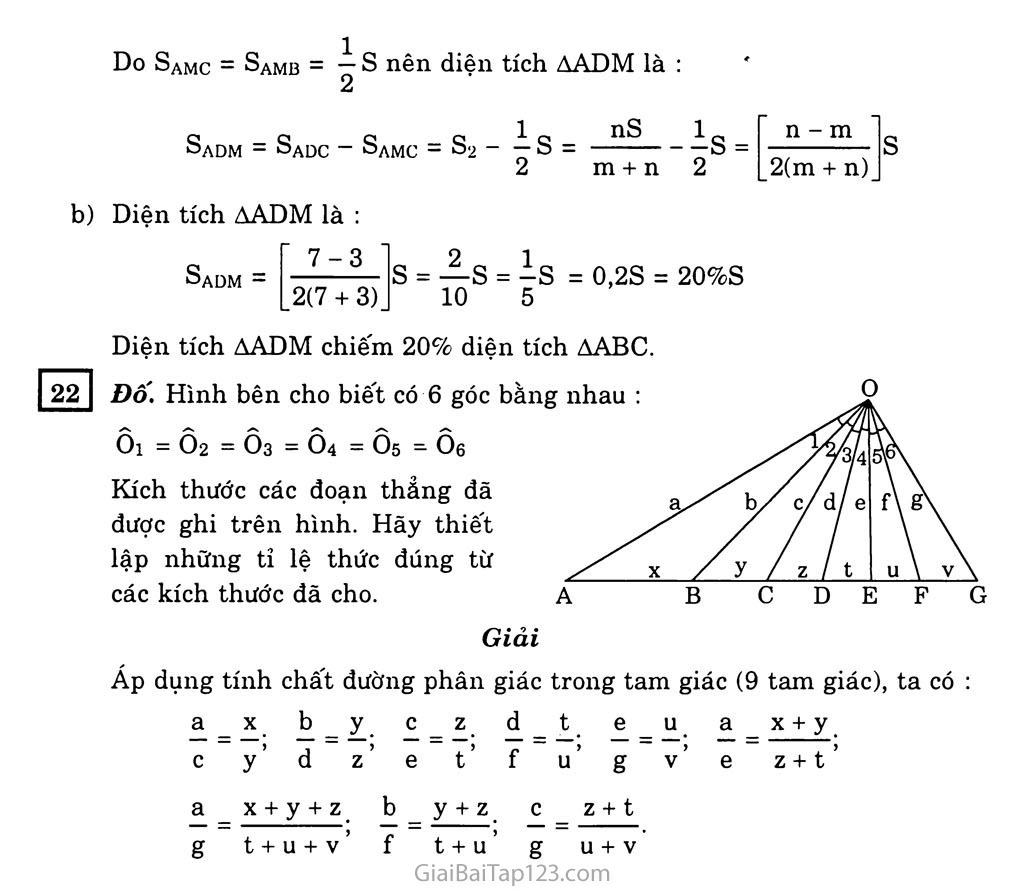 §3. Tính chất đường phân giác của tam giác trang 5