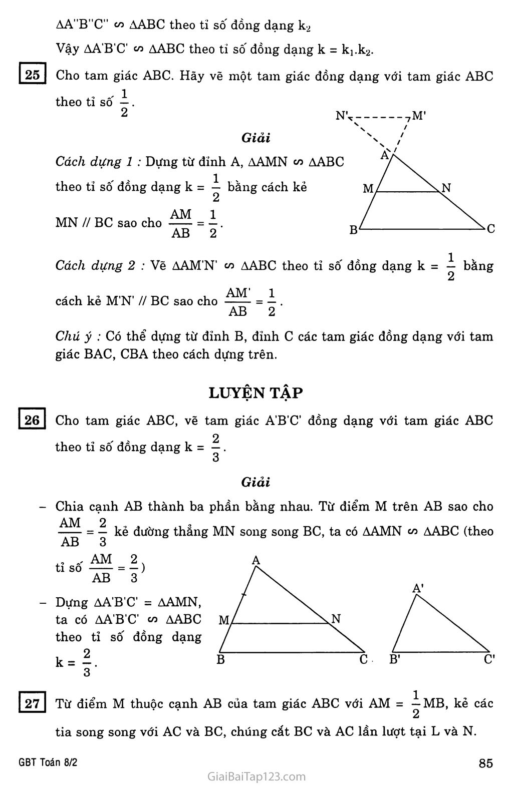 §4. Khái niệm hai tam giác đồng dạng trang 3