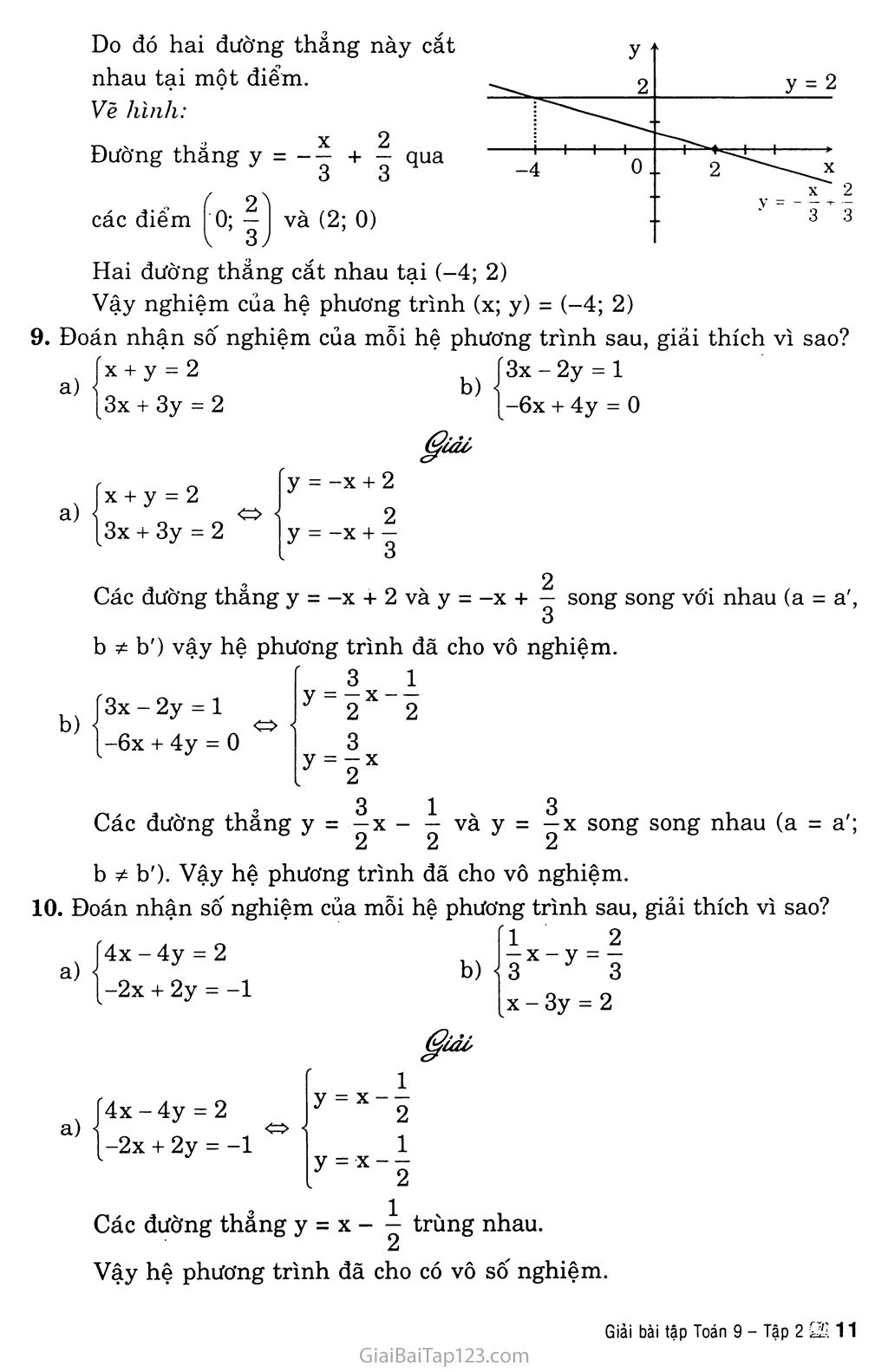 Bài 2. Hệ hai phương trình bậc nhất hai ẩn trang 6