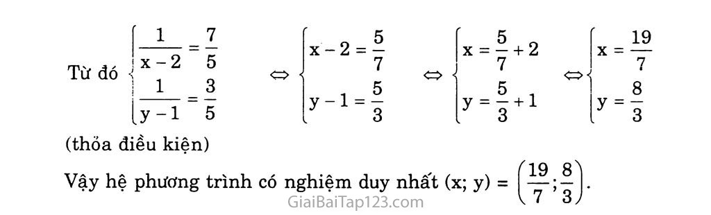 Bài 4. Giải hệ phương trình bằng phương pháp cộng đại số trang 8