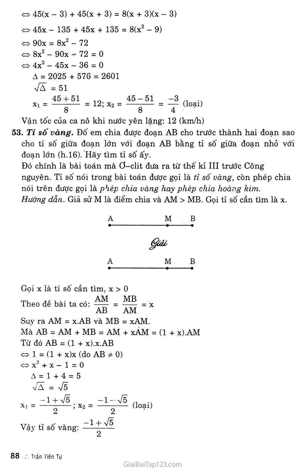 Bài 8. Giải bài toán bằng cách lập phương trình trang 9