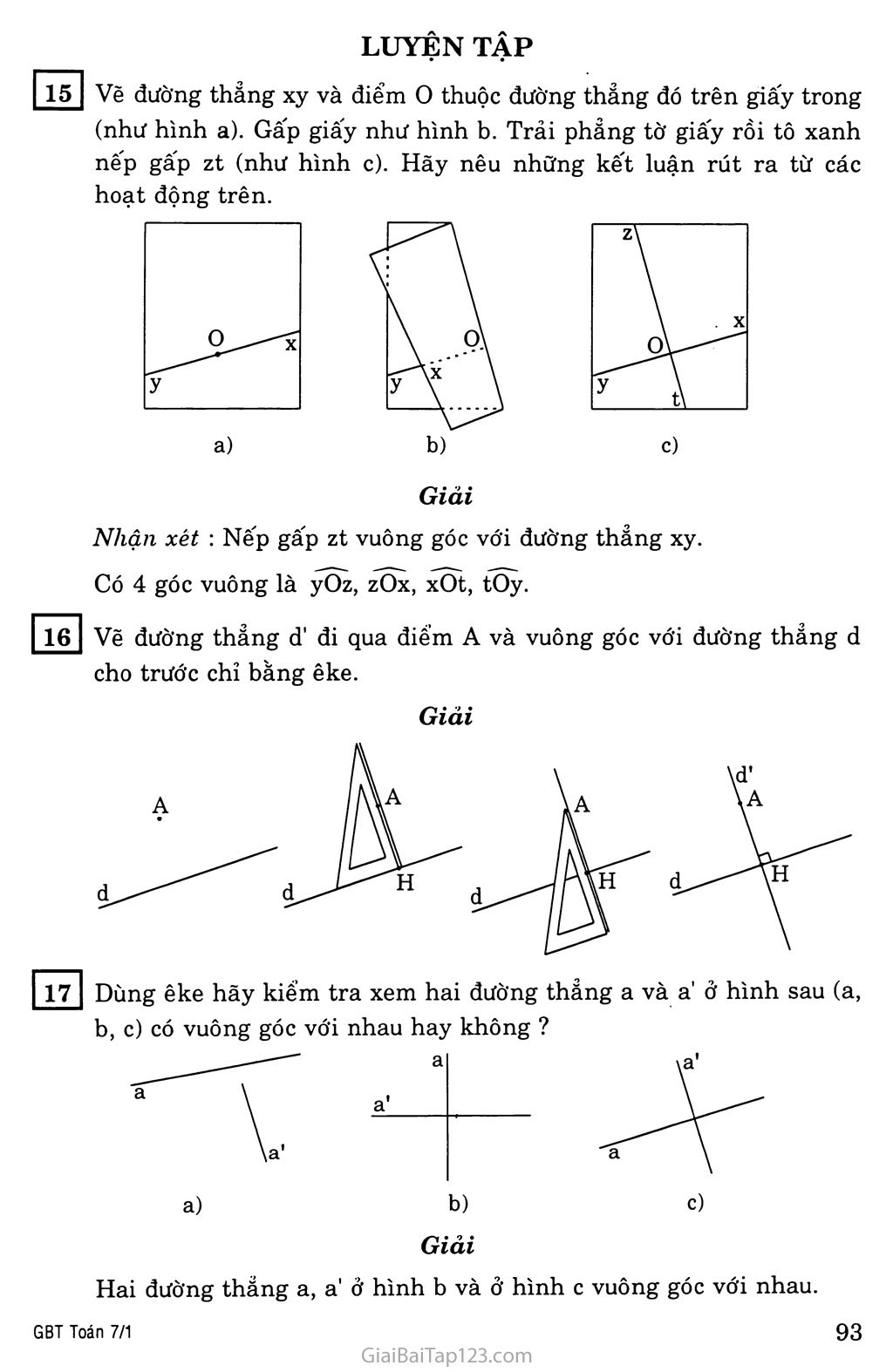 §2. Hai đường thẳng vuông góc trang 4