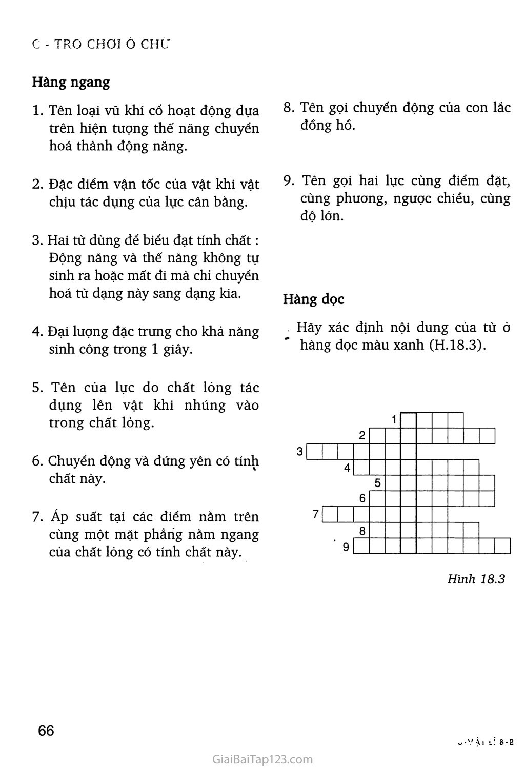 Bài 18. Câu hỏi và bài tập tổng kết chương I: Cơ học trang 5 Bài 18. Câu hỏi và bài tập tổng kết chương I: Cơ học trang 5