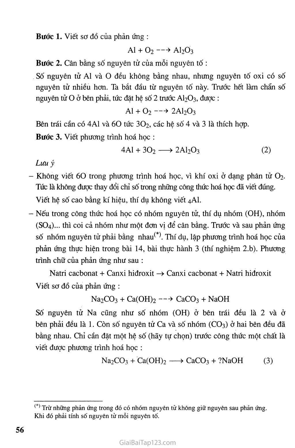 Bài 16: Phương trình hóa học trang 2
