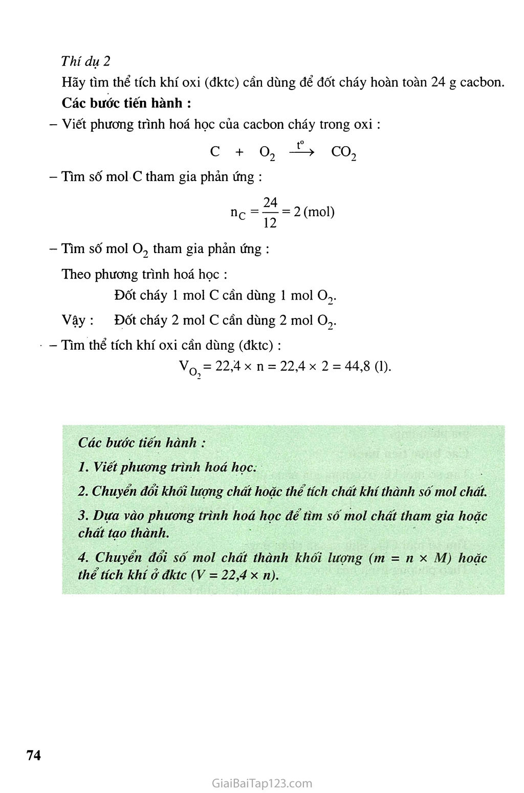 Bài 22: Tính theo phương trình hóa học trang 3