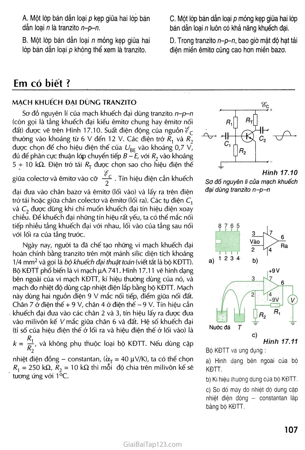 Bài 17. Dòng điện trong chất bán dẫn trang 7