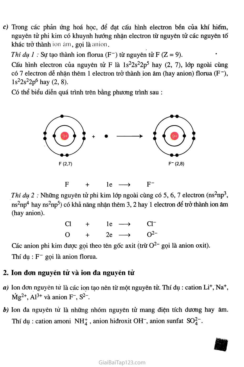 Bài 12.  Liên kết ion - Tinh thể ion trang 3