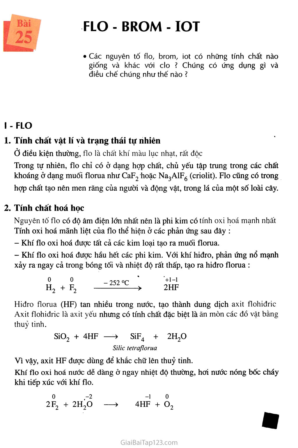 Bài 25. Flo - Brom - Iot trang 1