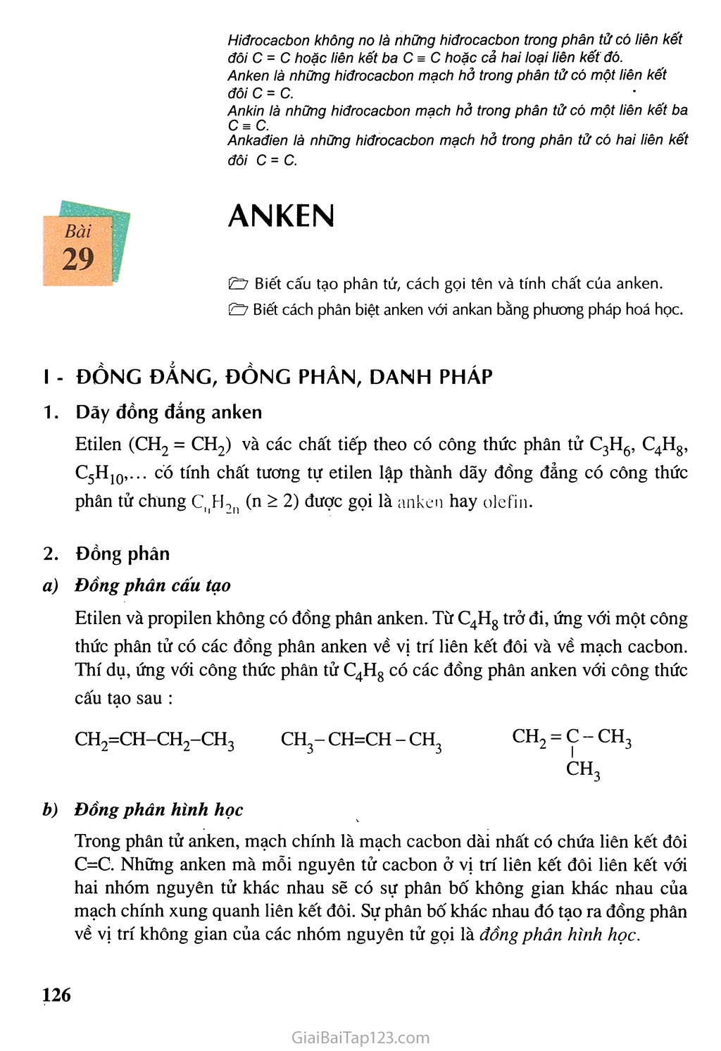 Bài 29: Anken trang 2