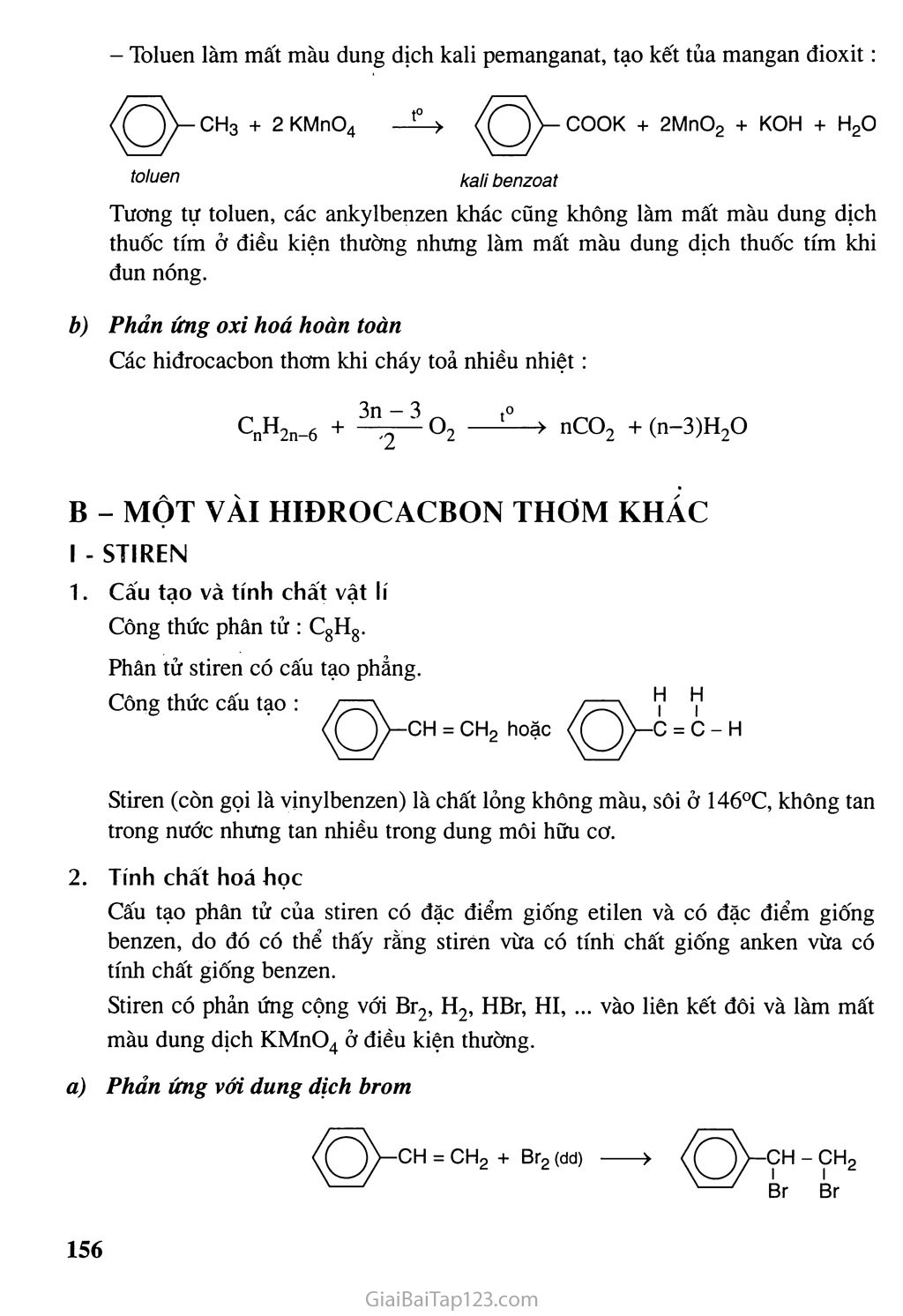Bài 35: Benzen và đồng đẳng - Một số hiđrocacbon thơm khác trang 8
