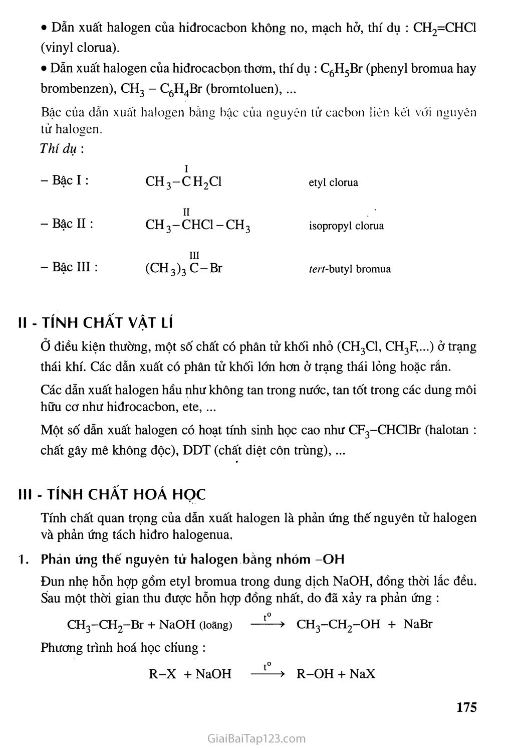 Bài 39: Dẫn xuất halogen của hiđrocacbon trang 3