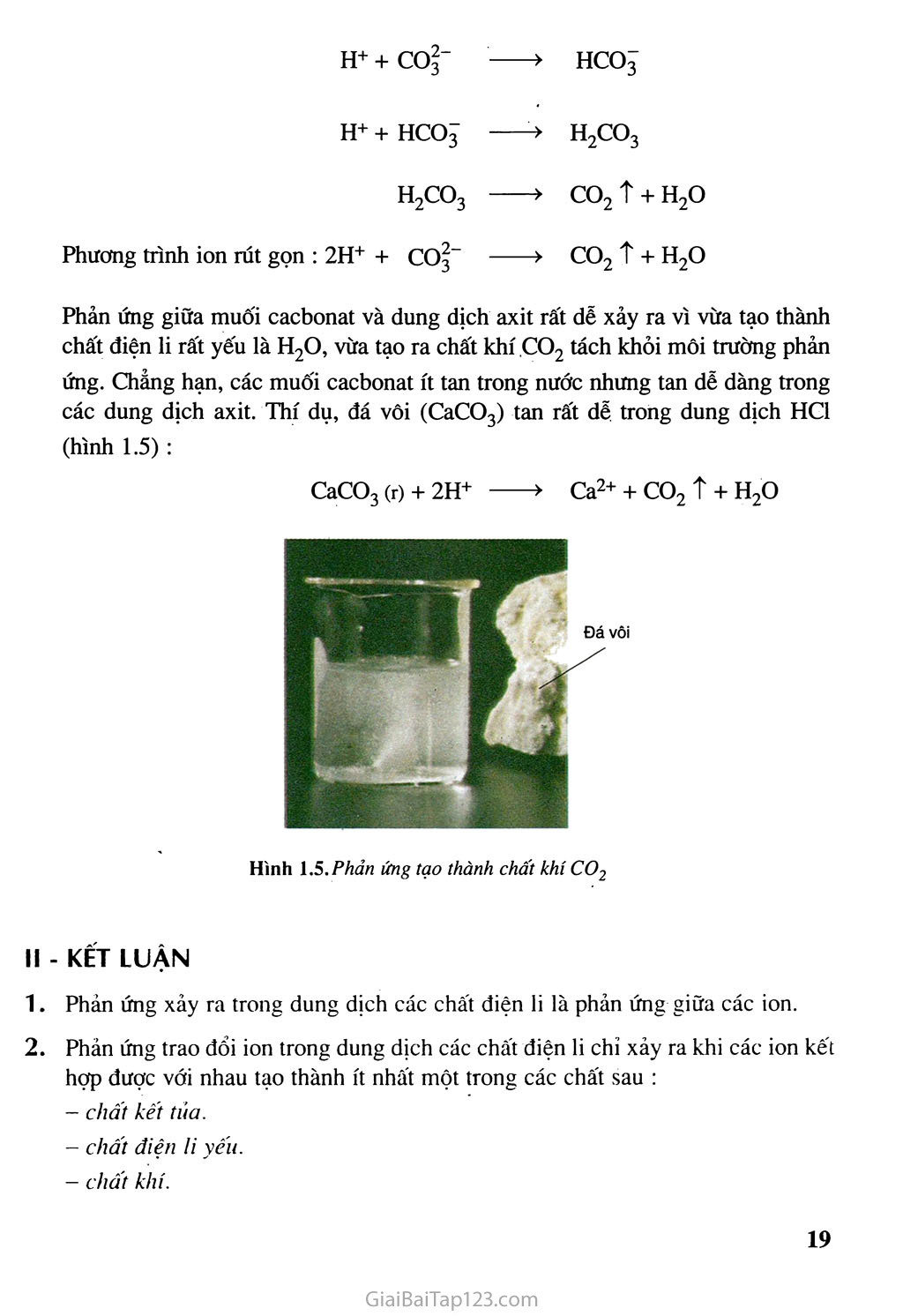 Bài 4: Phản ứng trao đổi ion trong dung dịch các chất điện li trang 4