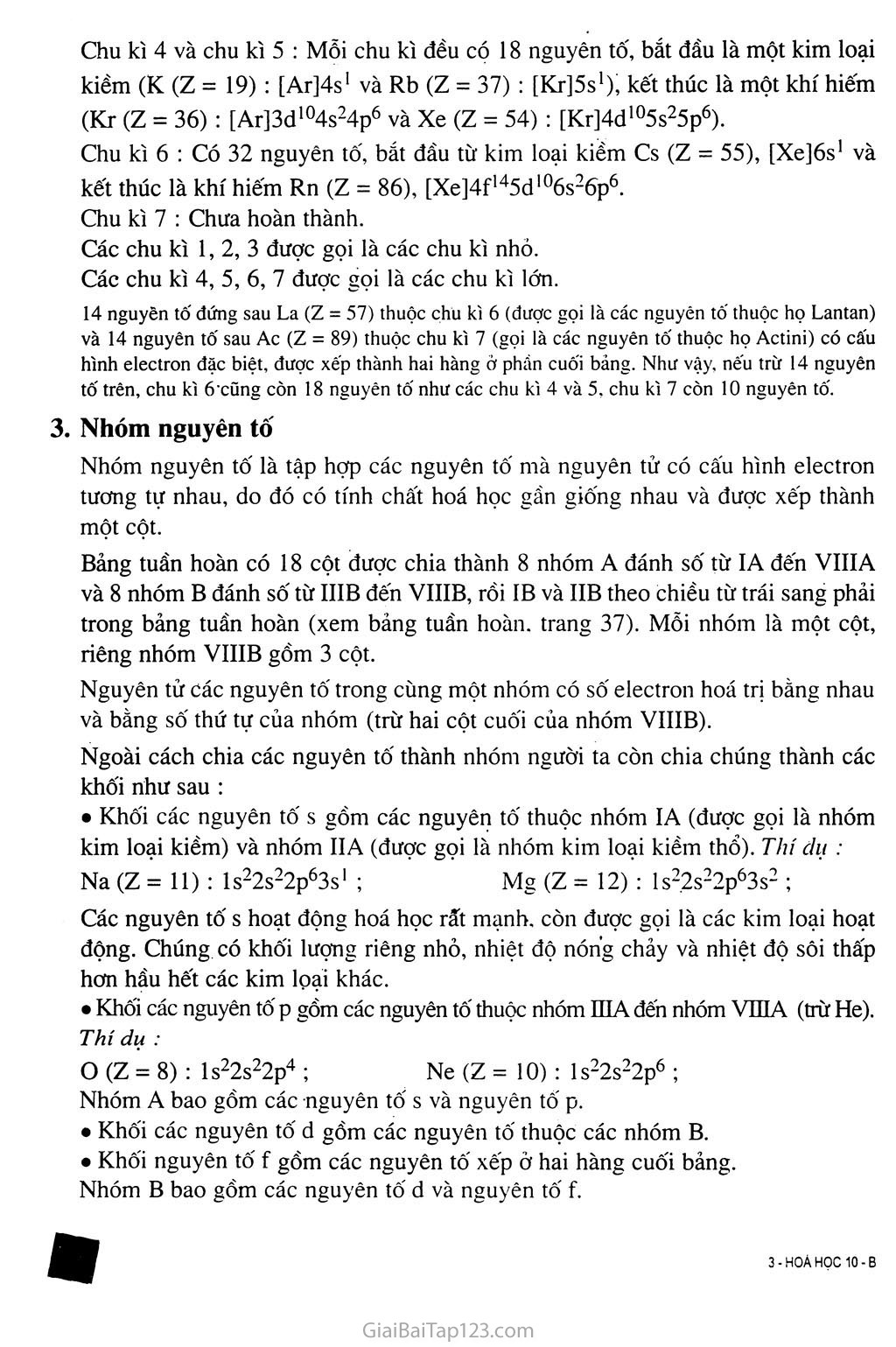 Bài 7. Bảng tuần hoàn các nguyên tố hóa học trang 4