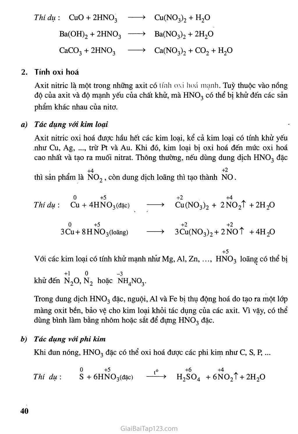 Bài 9: Axit nitric và muối nitrat trang 2