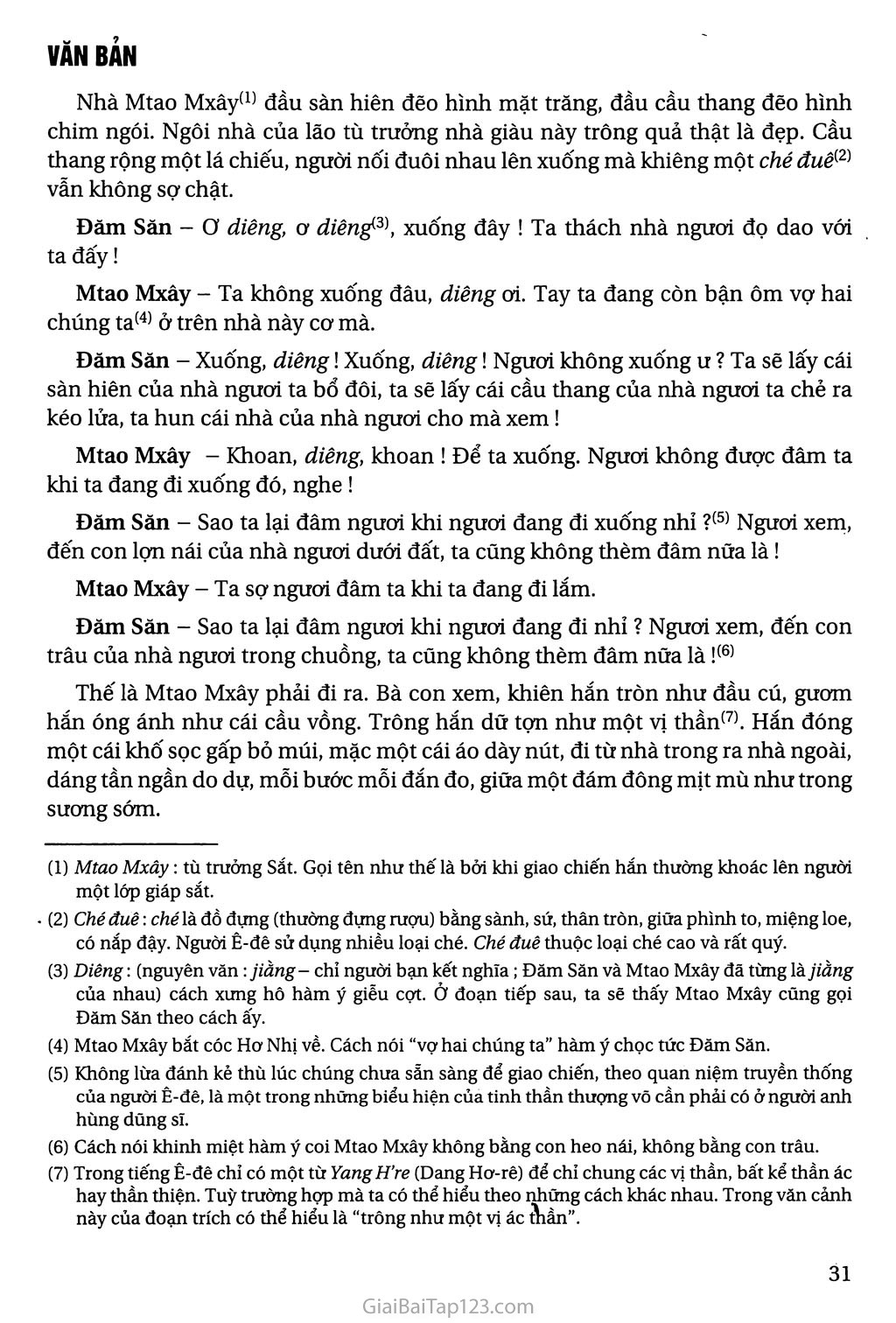 Chiến thắng Mtao Mxây (trích Đăm Săn - sử thi Tây Nguyên) trang 2