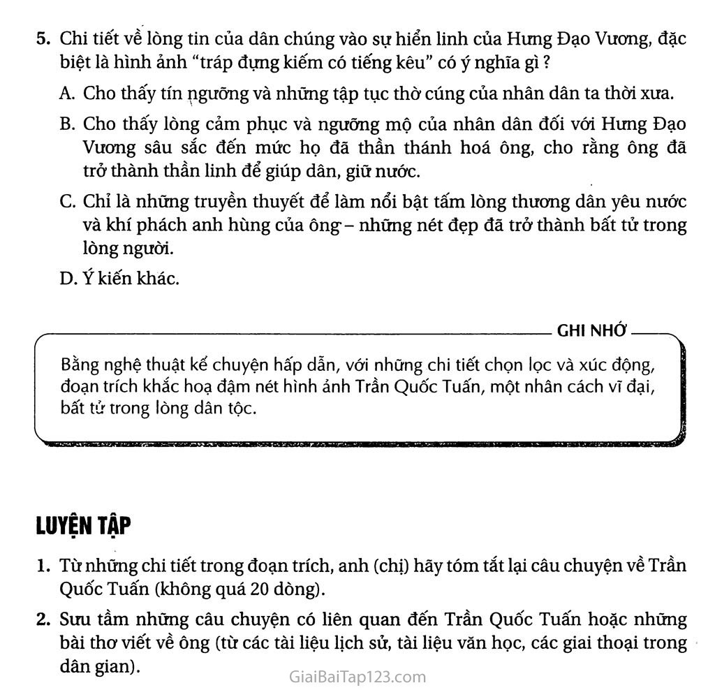 Hưng Đạo Đại Vương Trần Quốc Tuấn (trích Đại Việt sử kí toàn thư) trang 5