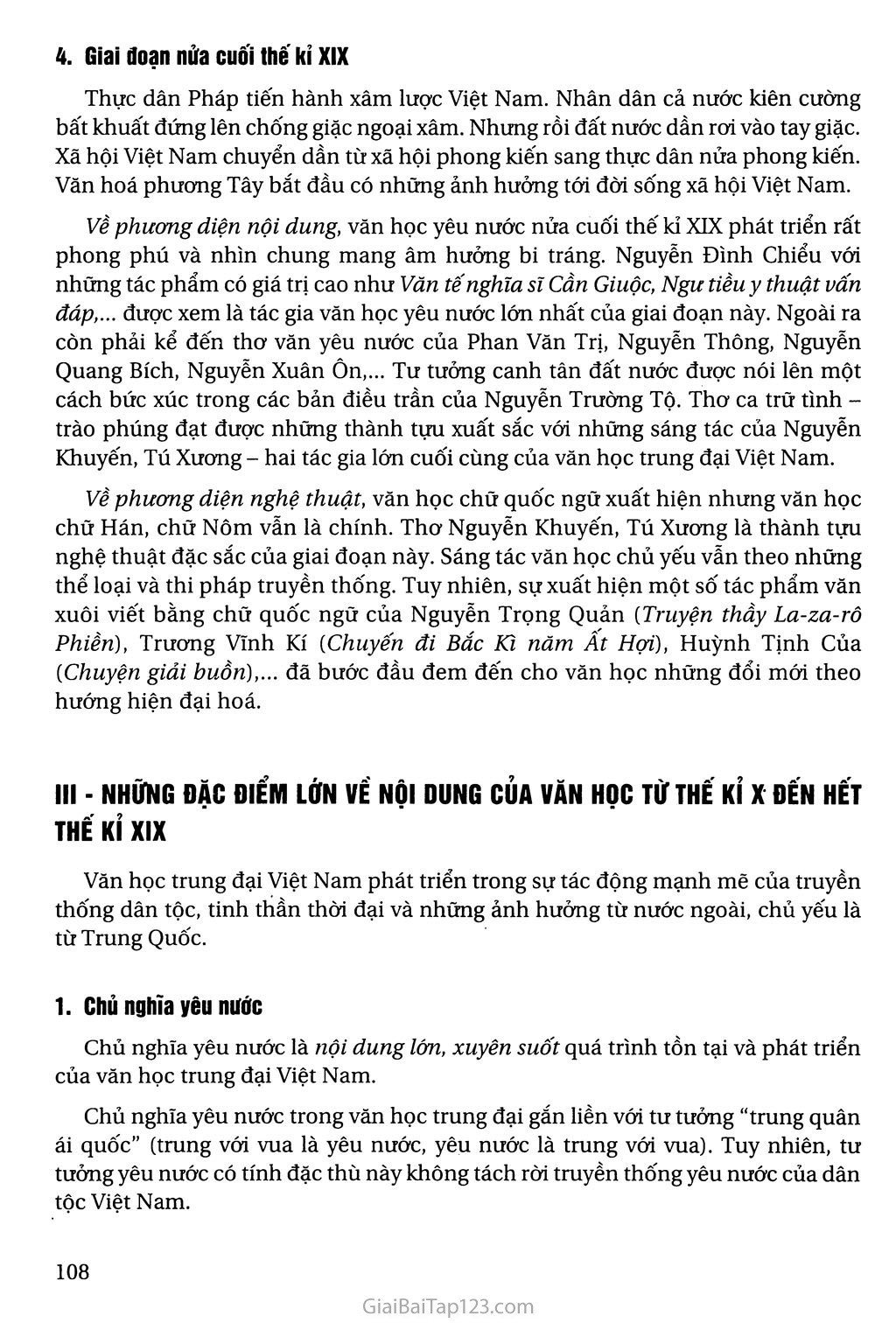Khái quát văn học Việt Nam từ thế kỉ X đến hết thế kỉ XIX trang 5