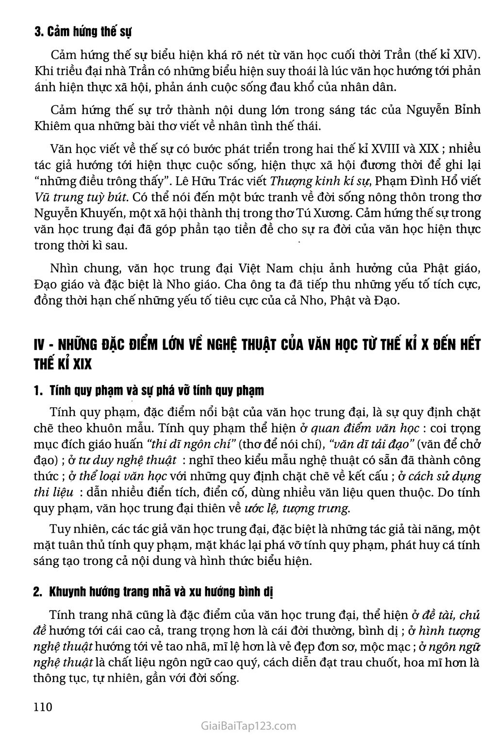 Khái quát văn học Việt Nam từ thế kỉ X đến hết thế kỉ XIX trang 7