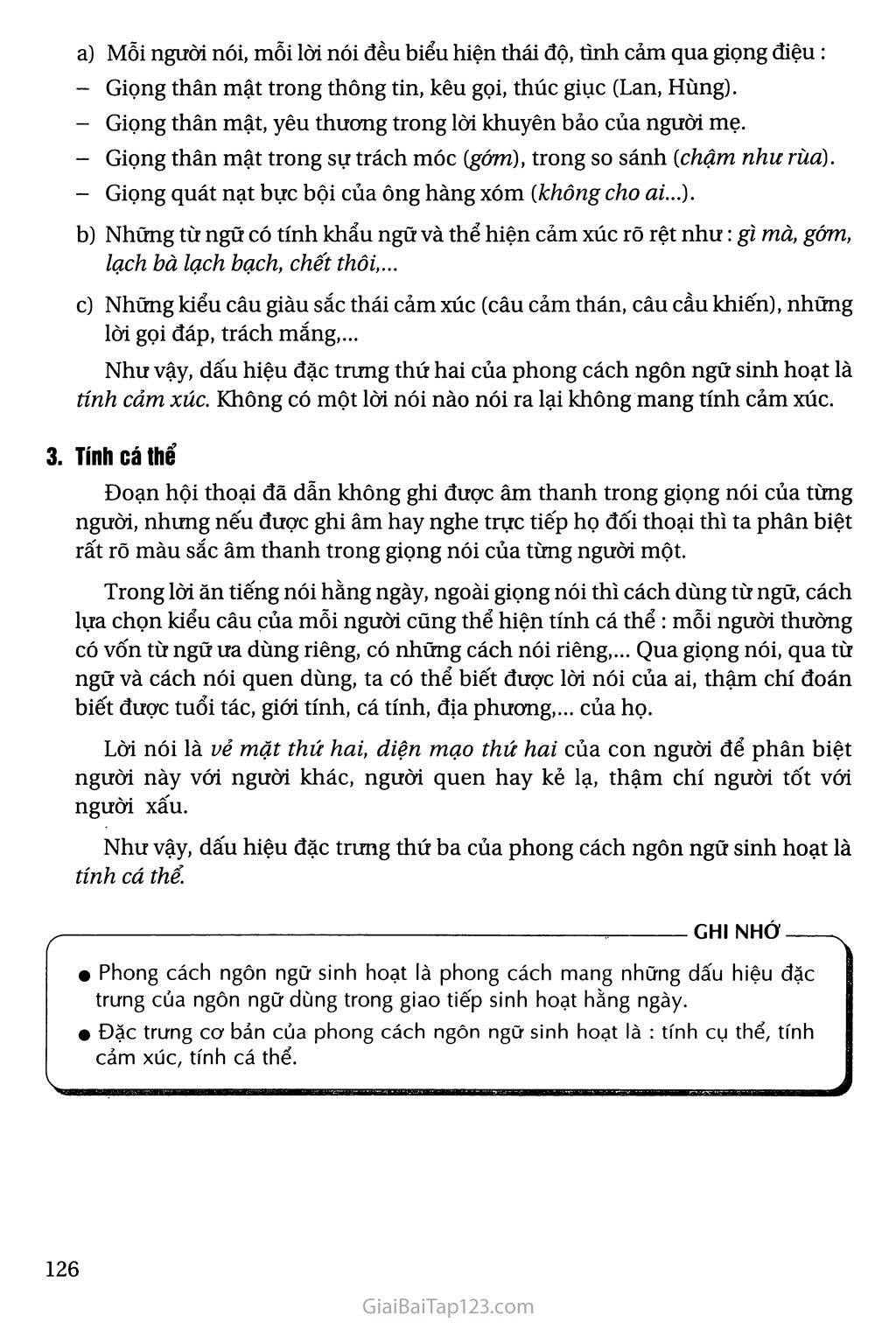 Phong cách ngôn ngữ sinh hoạt (tiếp theo) trang 2