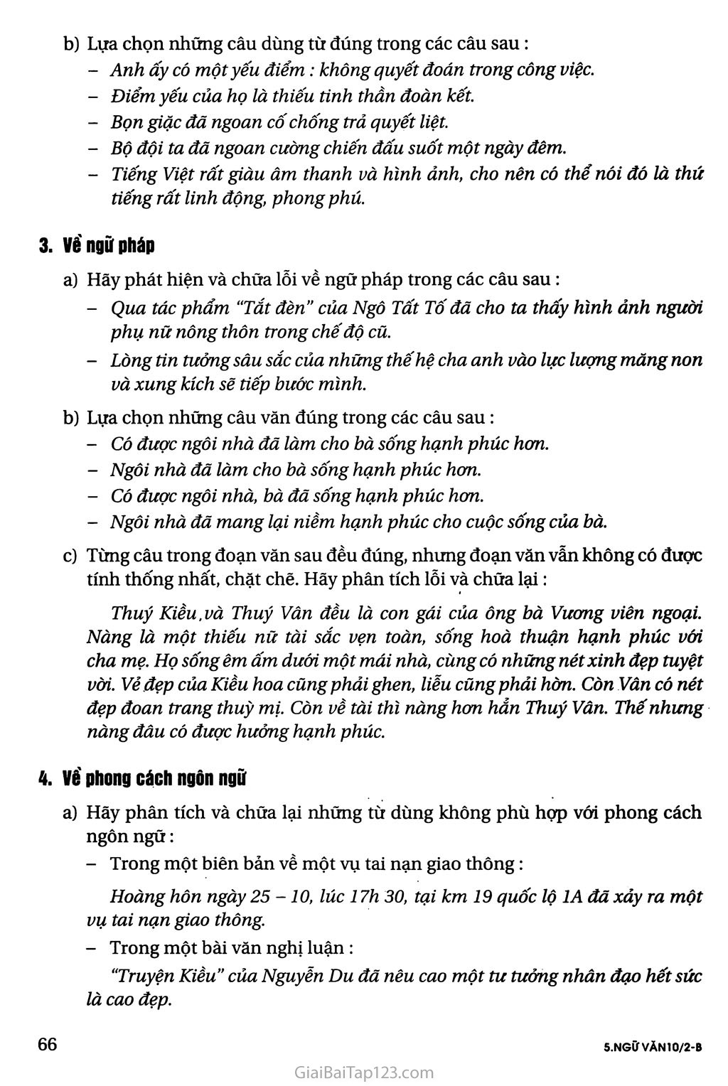 Những yêu cầu về sử dụng tiếng Việt trang 2