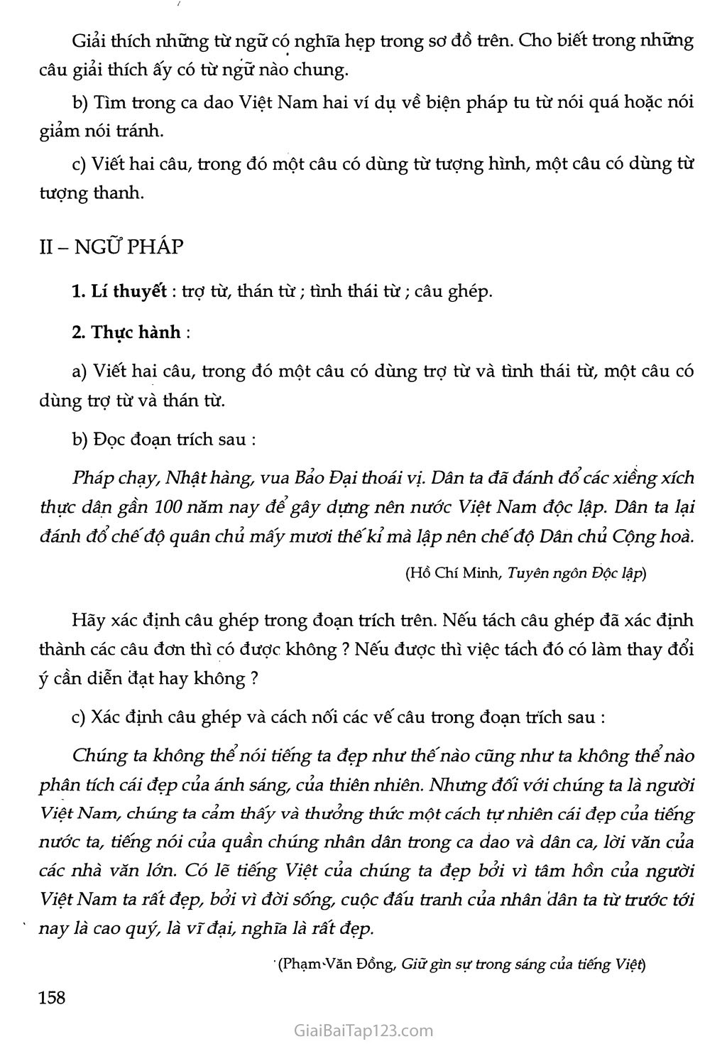 Ôn tập và kiểm tra phần Tiếng Việt trang 2
